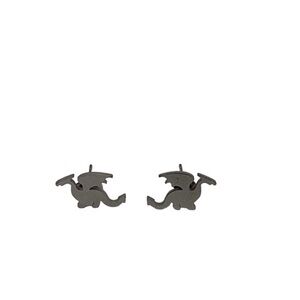 Dinosaur Stud Earrings Women’s‎ Sliver Tone 1 cm